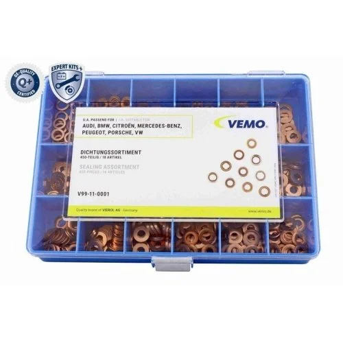 Комплект прокладок форсунки VEMO EXPERT KITS + V99-11-0001 для BMW PEUGEOT VAG, фото №2