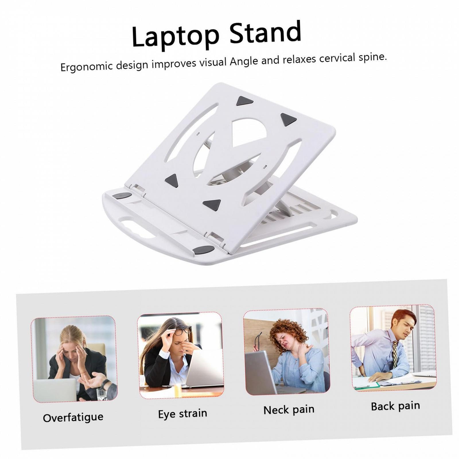 Підставка для ноутбука HOMSFOU Обертається з основою-радіатором Біла, фото №5