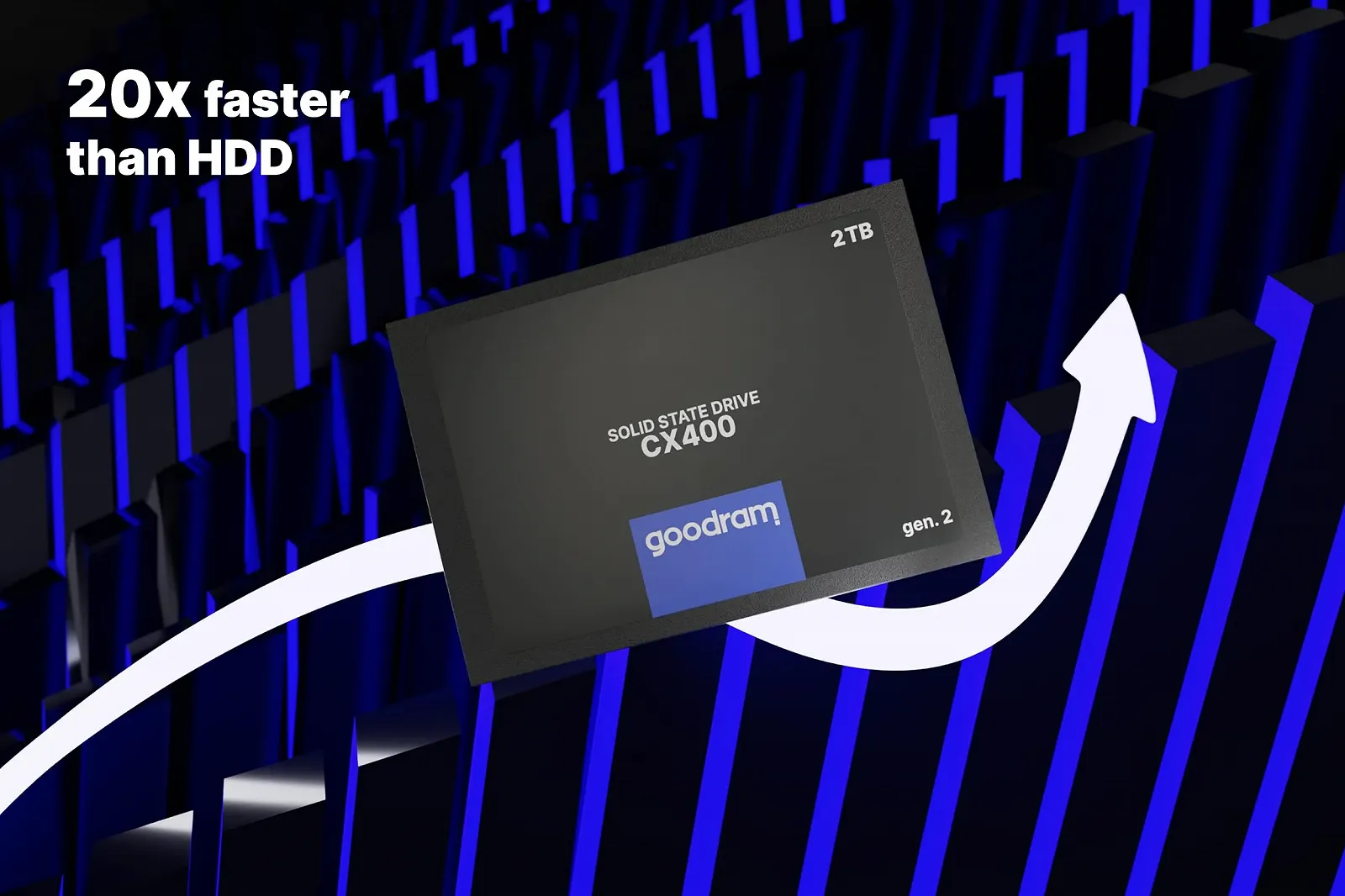 SSD-накопичувач Goodram CX400 Gen.2 1024 ГБ (1 ТБ) SATA III 2.5" 3D TLC NAND Black, фото №6