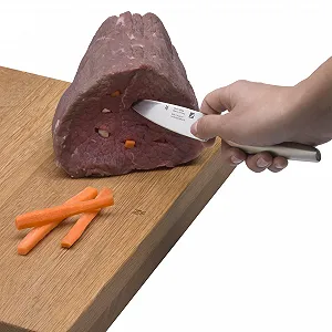 Нож кухонный WMF Chef's Edition 21 см, лезвие 10 см, нержавеющая сталь, в деревянной коробке synthetic.ua - Фото 1