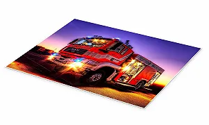 Постер Markus Will Fire Engine in Braunschweig 40 x 30 см synthetic.ua - Фото 1