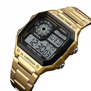 Годинник Skmei 1335GD Золотий synthetic.ua - Фото 1