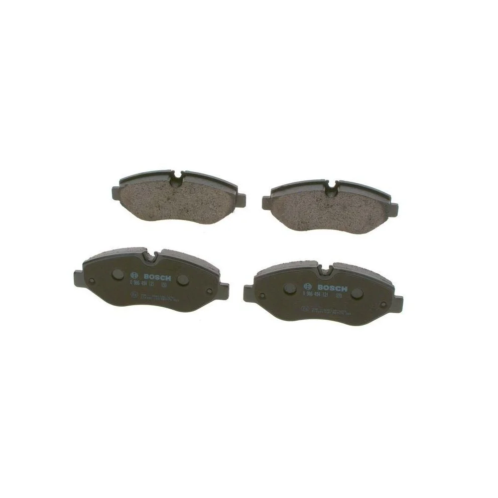 Комплект гальмівних колодок, дискове гальмо BOSCH 0 986 494 121 для MERCEDES-BENZ VW, фото №1
