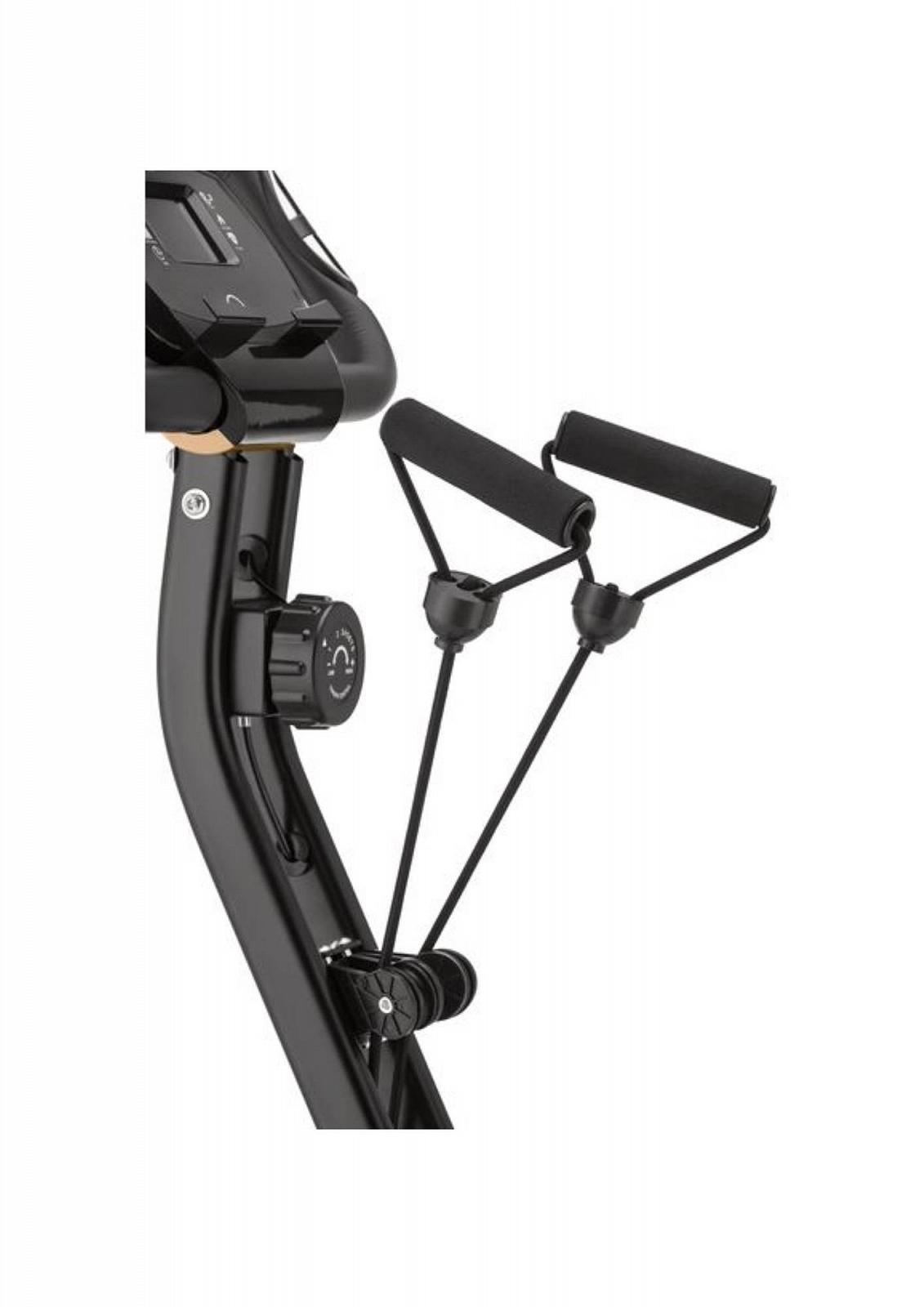 Велотренажер Gymtek FX600 магнитный складной с эспандерами золотой, фото №4