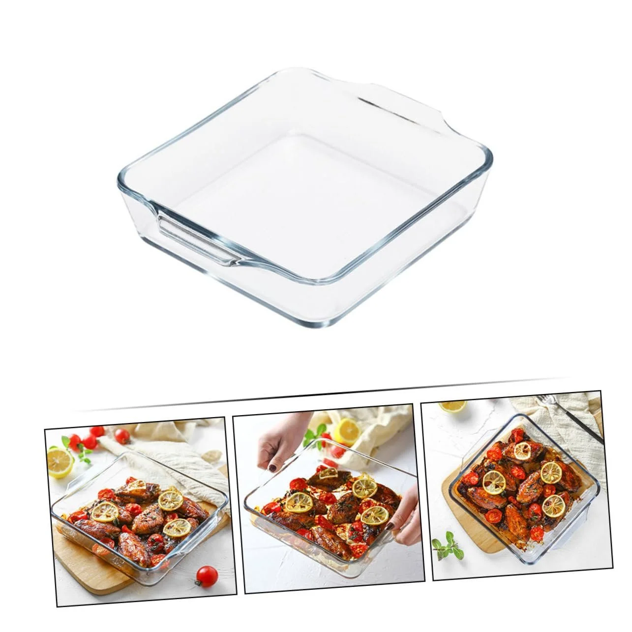 Форма для запекания Термостойкая Овальная с двойной ручкой Легкая очистка, фото №7