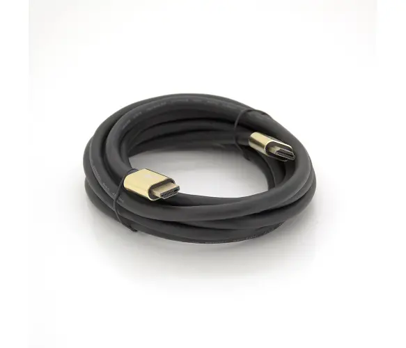 Кабель Merlion HDMI-HDMI 8K Ultra HD(7680x4320P), 3.0m, v2,1, круглий Чорний коннектор Blue Blister-box Q80, фото №1