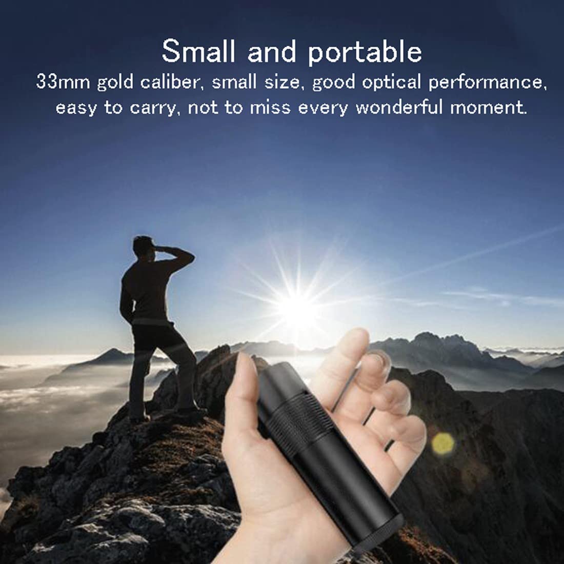 Монокуляр ED-Glas-Lanthanid-Glas 65° HD чорний, фото №3