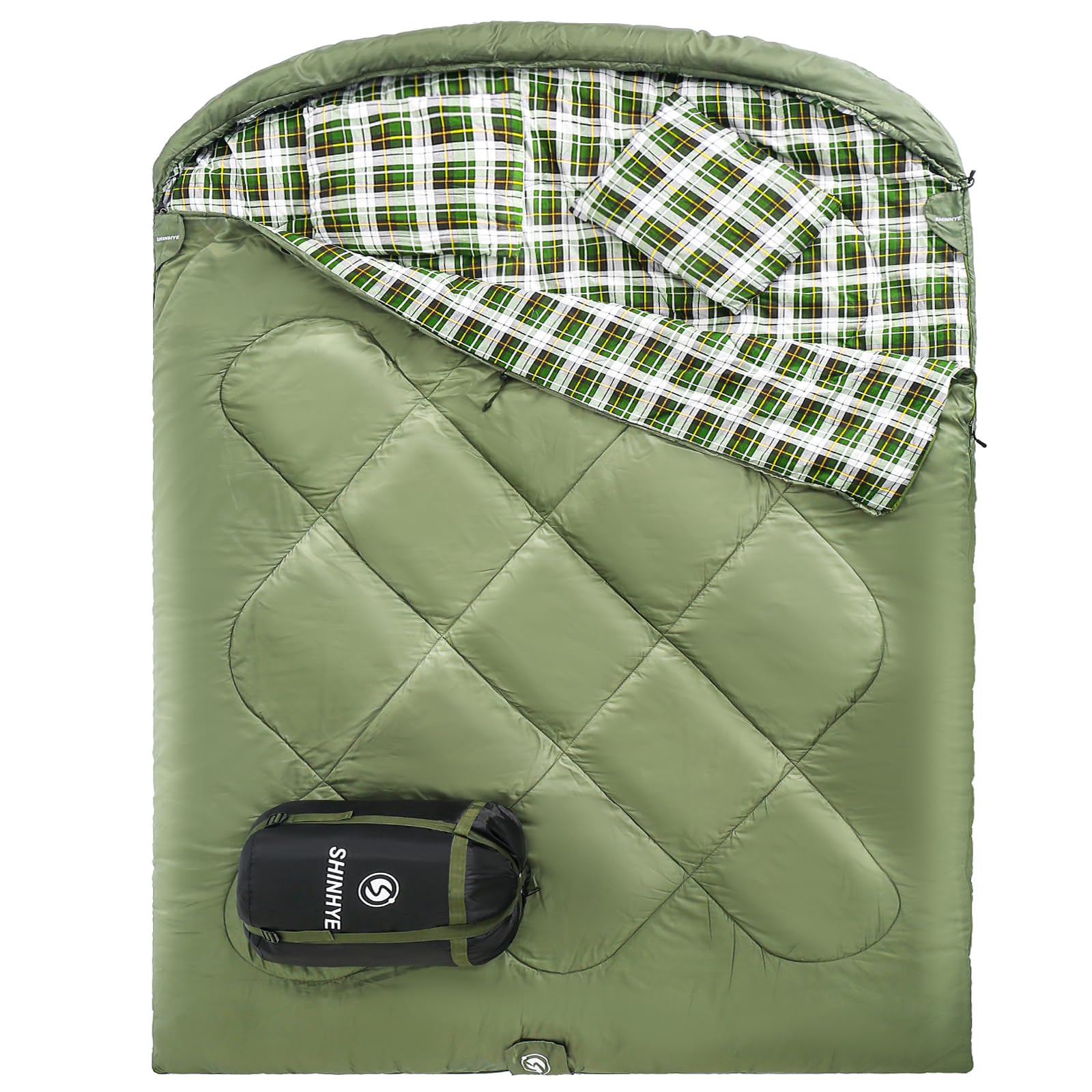 Спальний мішок Ultralight Double Sleeping Bag розмір упаковки для кемпінгу трекінгу і хайкінгу 2~3 сезони з компресійним мішком, фото №1 Спальний мішок Ultralight Double Sleeping Bag розмір упаковки для кемпінгу трекінгу і хайкінгу 2~3 сезони з компресійним мішком, фото №1