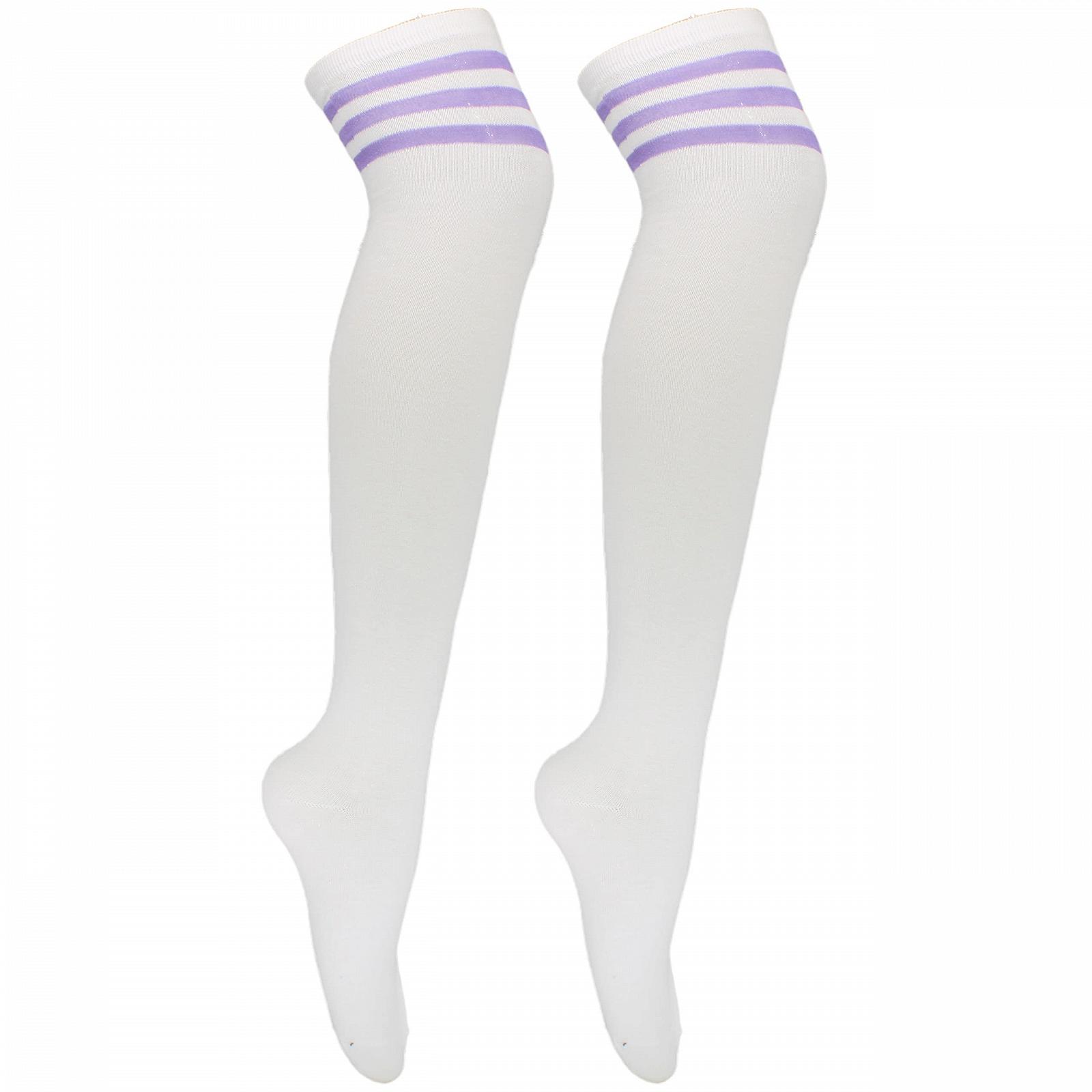 Гольфи до стегна Білі гольфи до коліна Жіночі гольфи до коліна, фото №1