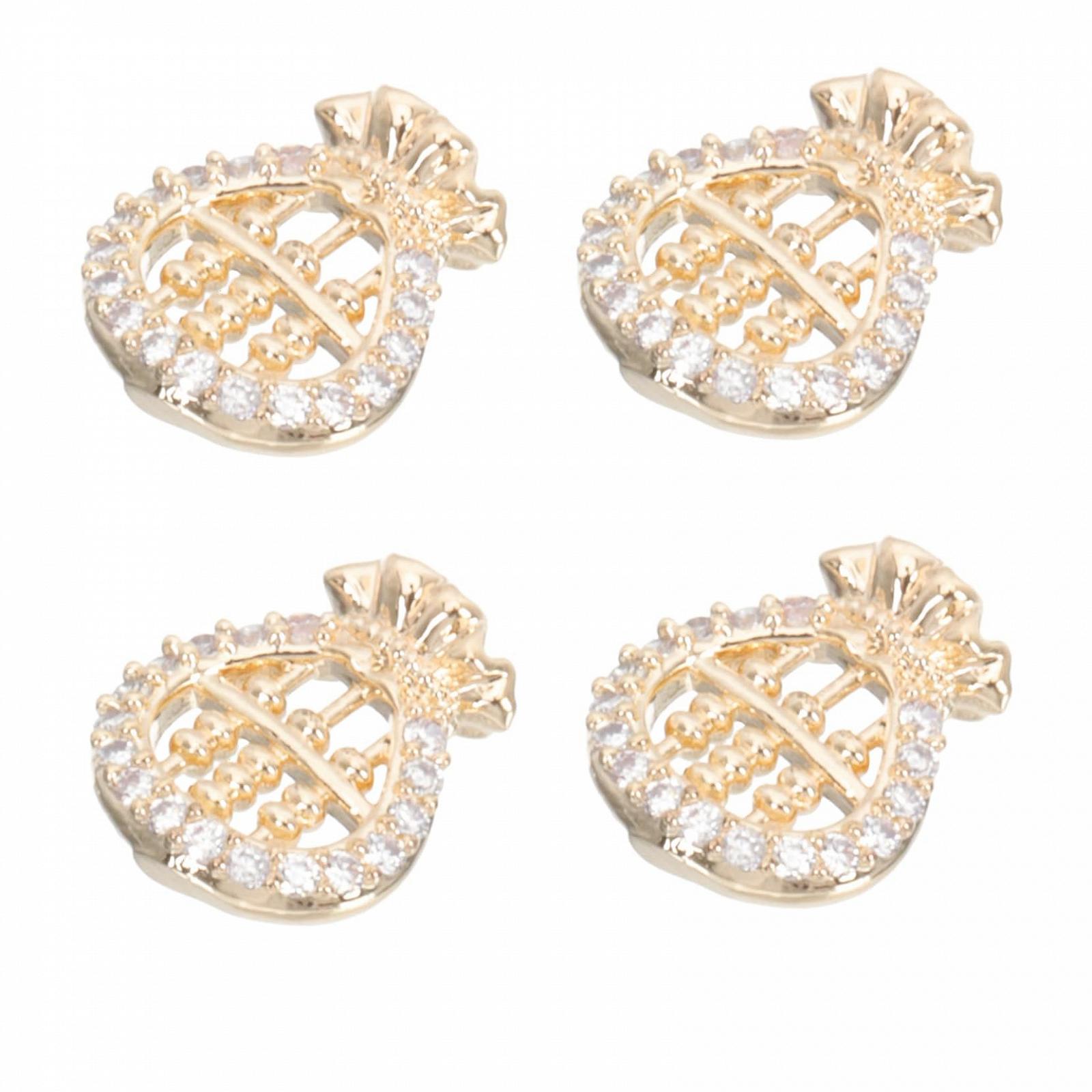 Набор Аксессуаров для Маникюра FRCOLOR, 4 шт., Инструменты для Ногтей, Украшения для Ногтей, Набор Страз для Ногтей, Аксессуар для Разведения Стерлингов для Маникюра для Девочек, Опора для Ногтей, Циркон Золотой, фото №1