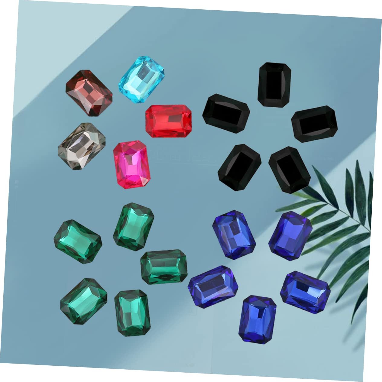 MERRYHAPY Octagonal Crystal Drill Bits 50 штрізнокольорові стрази, фото №3