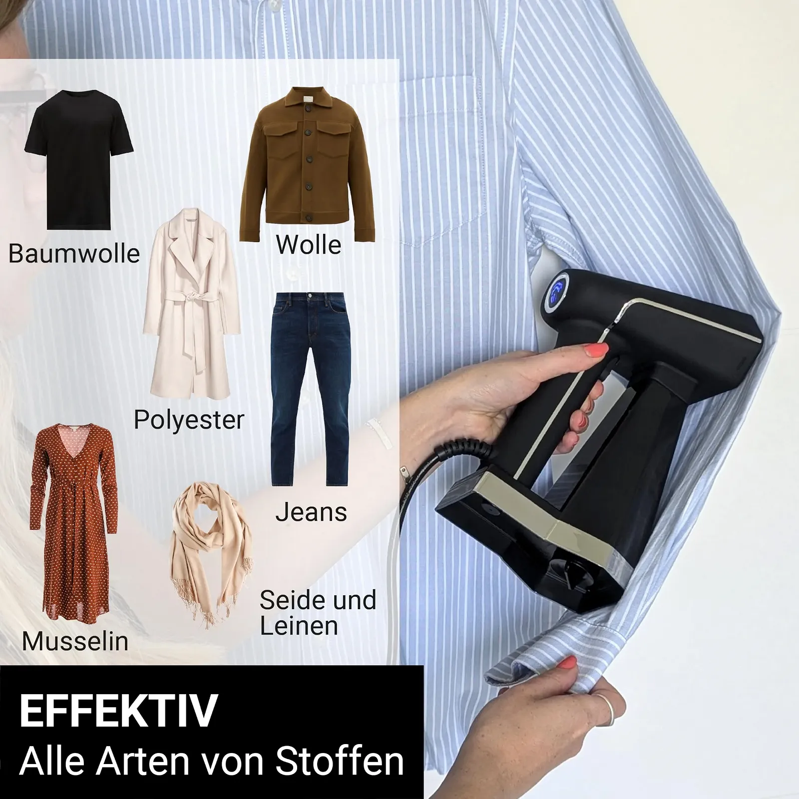 Вертикальный отпариватель STEAMONE EUSN400B 2000 Вт 30 г/мин 400 мл Черный, фото №4