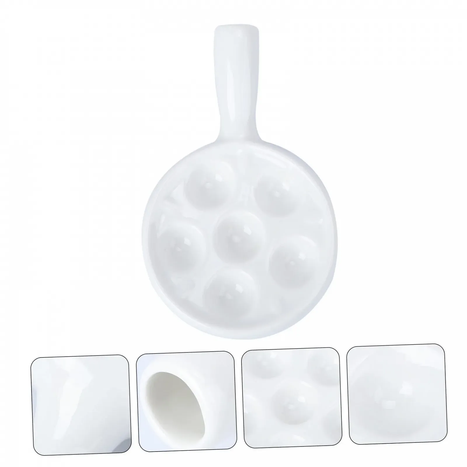 Форма для улиток TOYANDONA керамическая с эргономичными ручками белая, фото №2