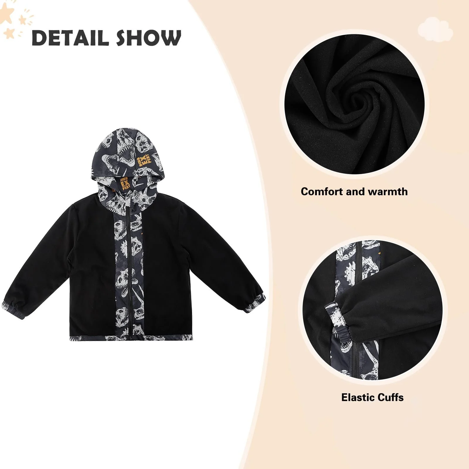 Куртка LACOFIA Водонепроникна з флісовою підкладкою для хлопчиків, фото №3 Куртка LACOFIA Водонепроникна з флісовою підкладкою для хлопчиків, фото №3