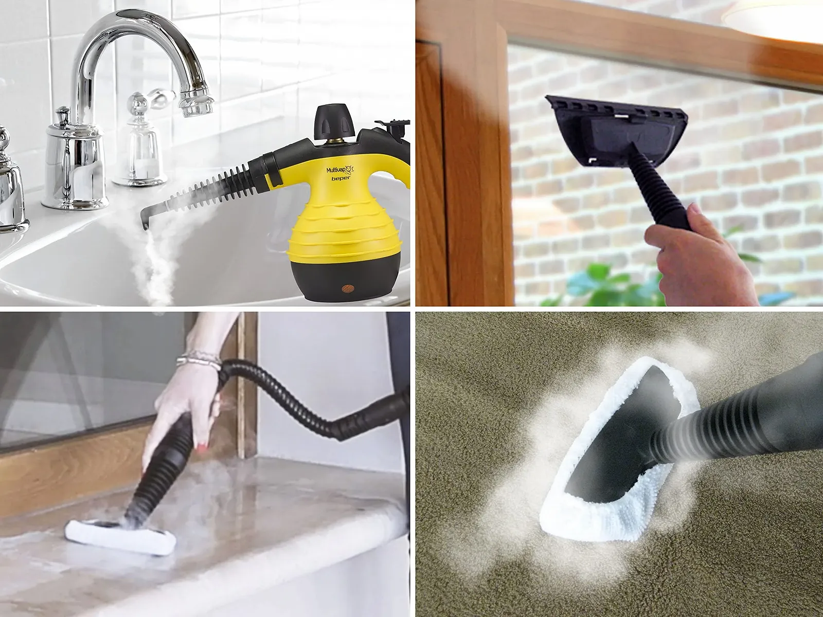 Пароочисник Beper 1050 W 350 мл 9 аксесуарів, фото №3 Пароочисник Beper 1050 W 350 мл 9 аксесуарів, фото №3