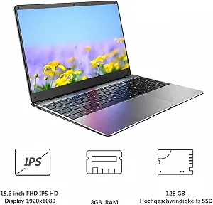 Ноутбук 15.6" YYL Y19 Intel Celeron J4115 RAM 8GB SSD 128GB Windows 10 Pro synthetic.ua - Фото 1