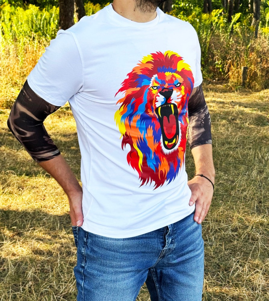 Футболка Miracle King of beasts біла, фото №3