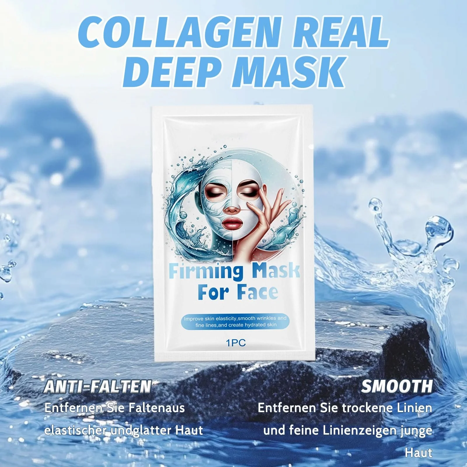 Маска для обличчя Altherona Collagen, 4 шт, зволожуючі, антивікові колагенові маски, фото №2 Маска для обличчя Altherona Collagen, 4 шт, зволожуючі, антивікові колагенові маски, фото №2