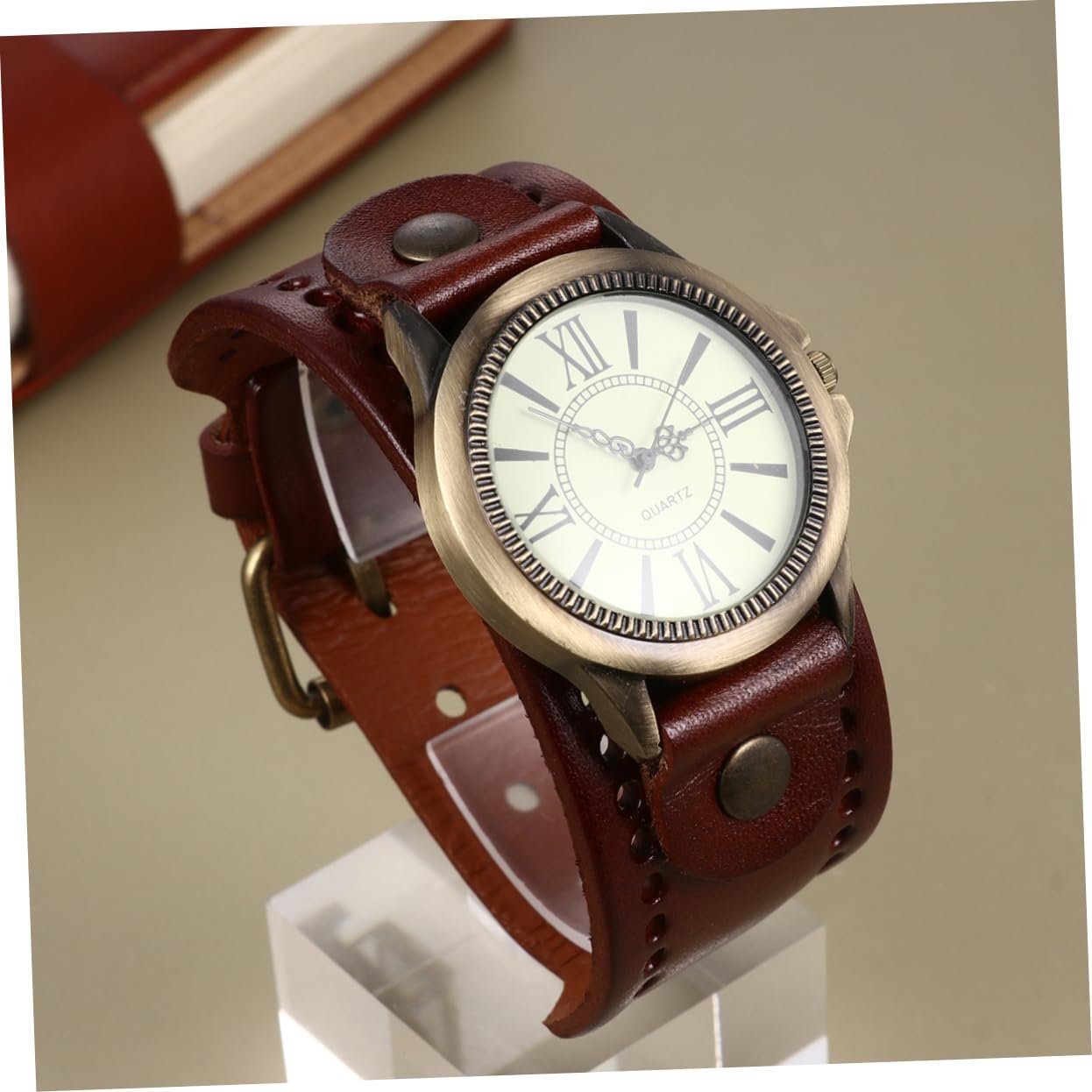 Наручные часы Healvian Roman Literal Женские часы Ремешок Красный, фото №7