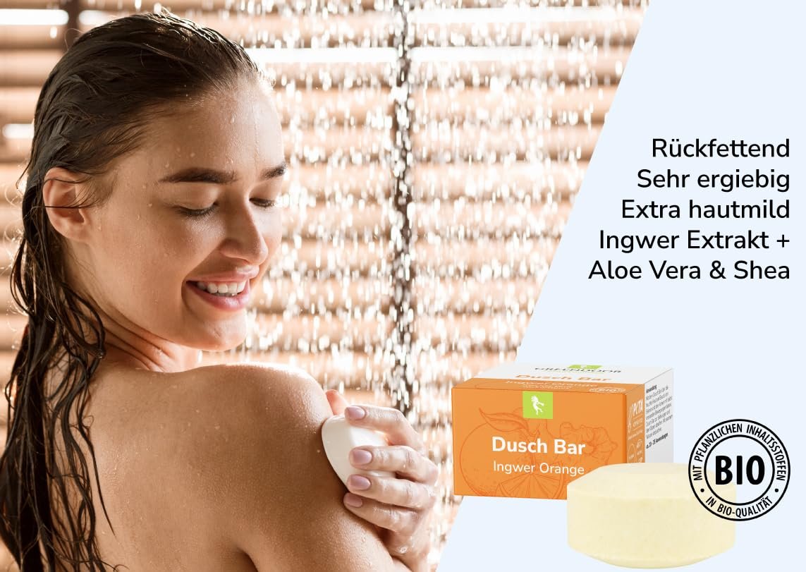 Твердый гель для душа GREENDOOR Shower Bar Ginger Orange 75 г, фото №3