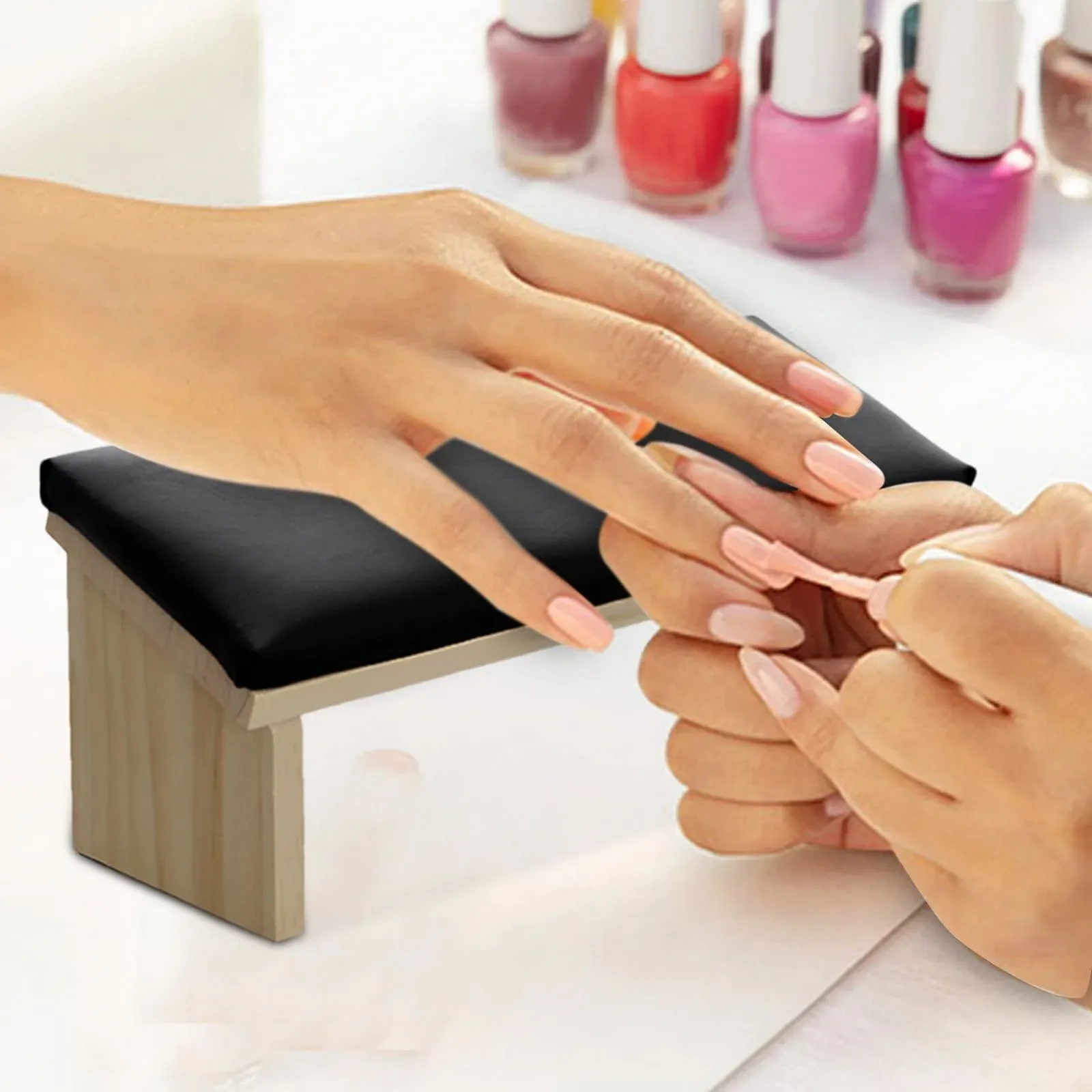Підставка під руку для манікюру Дерев'яна з PU шкіри, фото №8 Підставка під руку для манікюру Дерев'яна з PU шкіри, фото №8