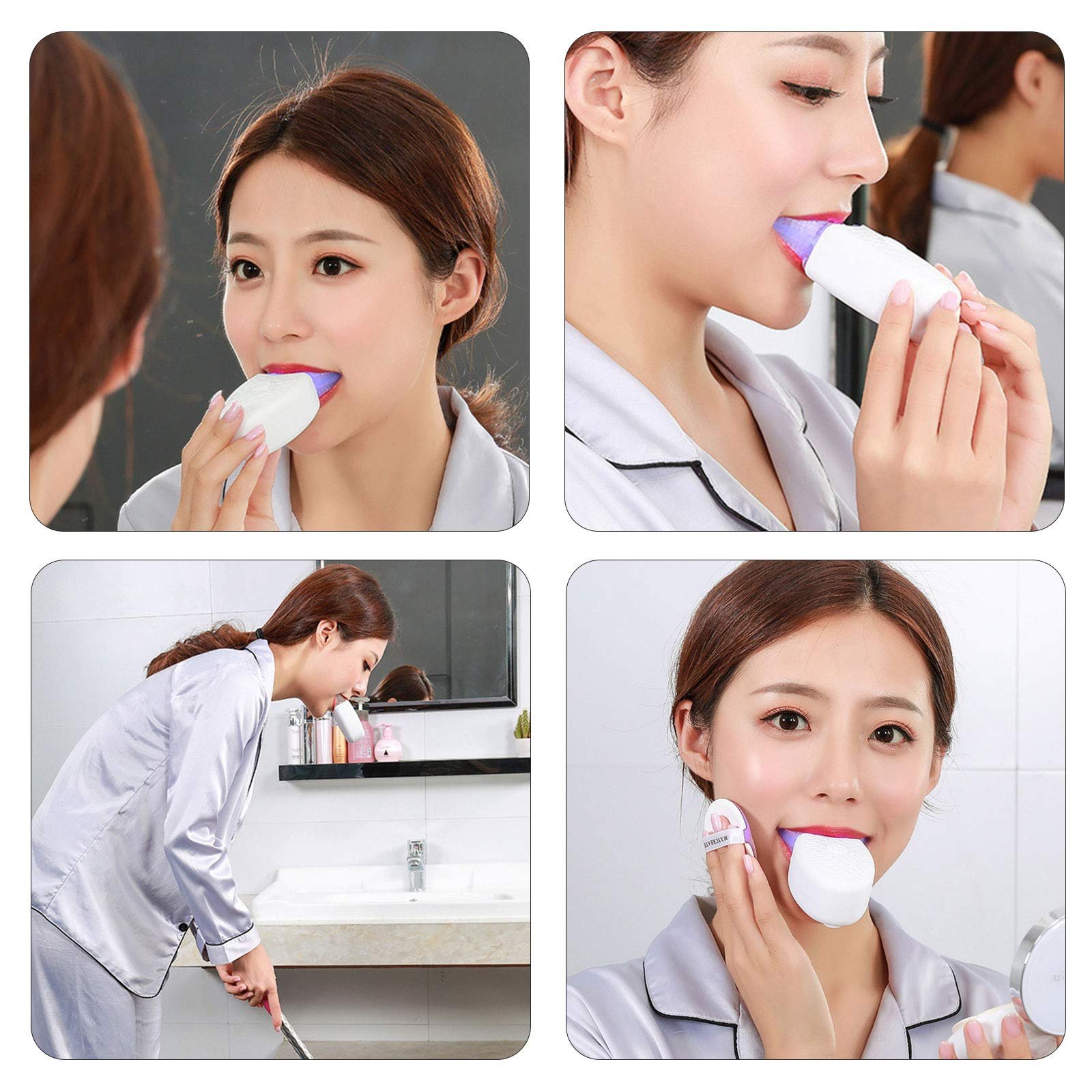 Ультразвукова зубна щітка 360° Automatic U-shaped Чорна, фото №9