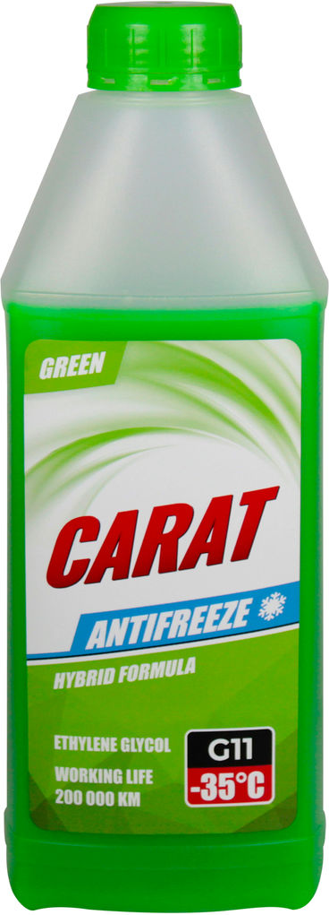 Тосол антифриз зелений 35 Carat G-11 0,9кг. KR82349, фото №1