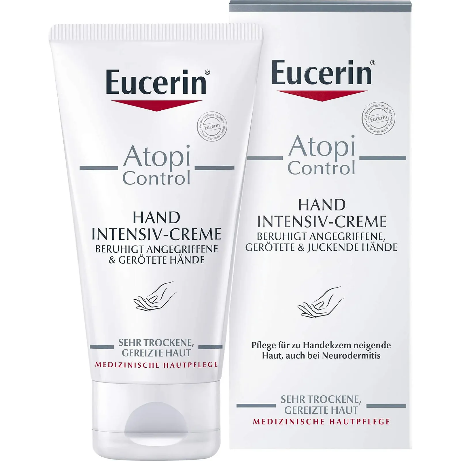 Крем для рук Eucerin AtopiControl Intensive 75 мл, фото №5