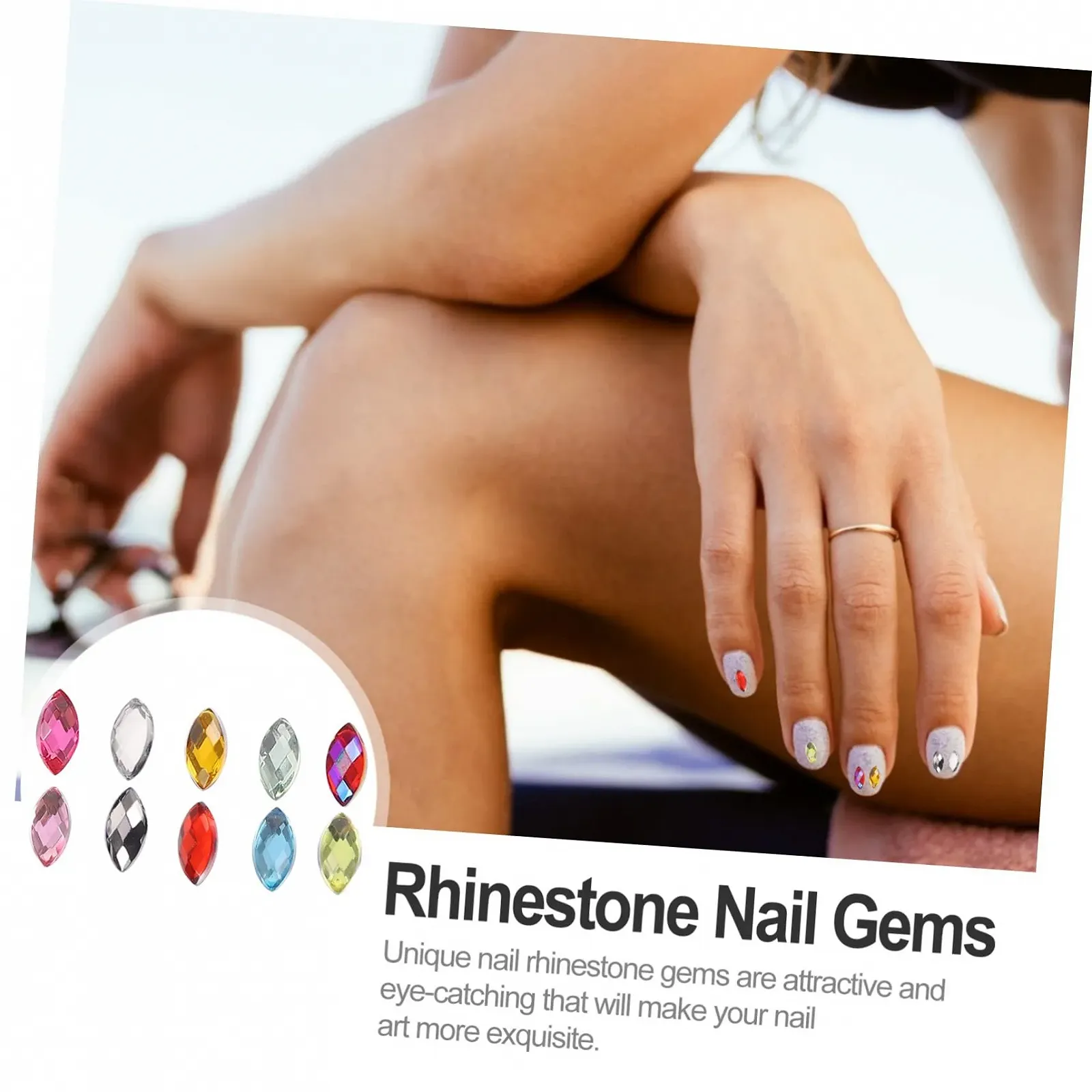 Кришталеві стрази для нігтів 3D, 1200 шт., фото №4 Кришталеві стрази для нігтів 3D, 1200 шт., фото №4