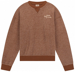 Чоловічий фактурний світшот GUESS Originals / Теракотовий / Розмір M - Фото 1