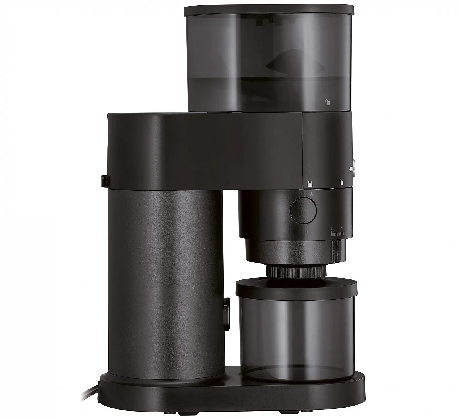 Електрична кавомолка Zassenhaus Expert з конічною жорновою з загартованої сталі, чорна, 10 рівнів помелу, фото №3