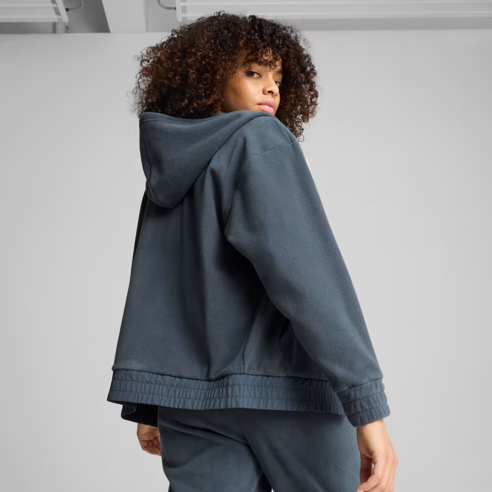 Джемпер ESS ELEVATED Full-Zip Hoodie 68531525 Puma Темно-сірий L, фото №2