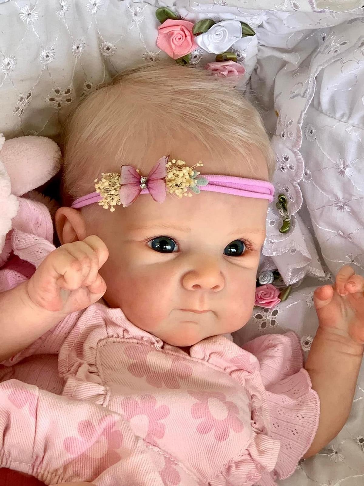 Лялька Zero pam Reborn Baby Girl 18-дюймова з повного силікону, фото №4