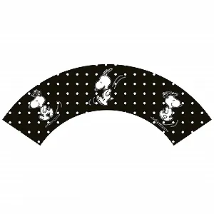 Миска для завтрака United Labels The Peanuts Snoopy Черная с пятнами Фарфор 500 мл synthetic.ua - Фото 1