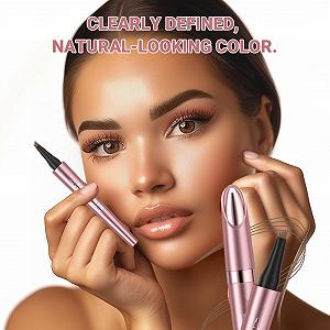 Карандаш для бровей 3D Водостойкий с 4 кончиками вилки Черный Серый Светло-коричневый Коричневый synthetic.ua - Фото 1