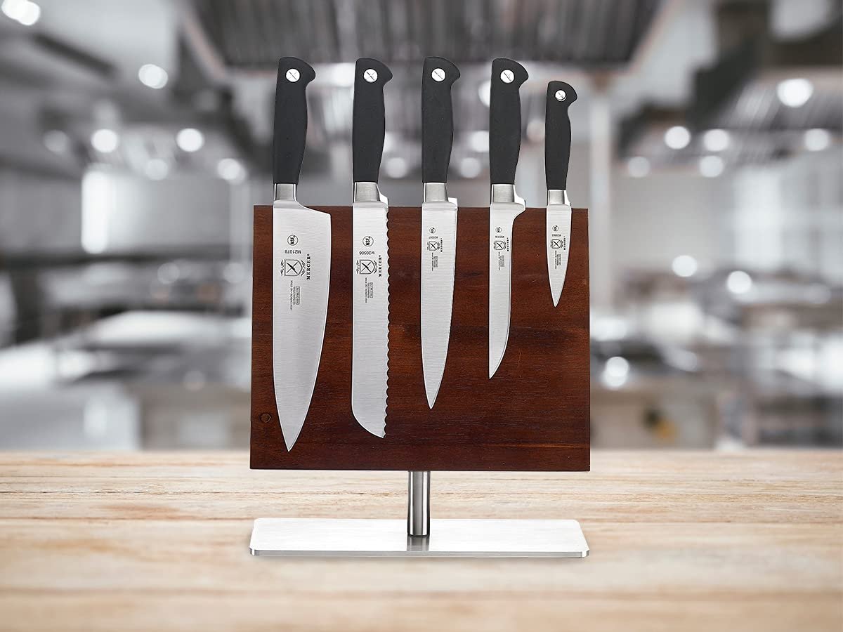 Набір ножів Mercer Culinary Genesis, кований, магнітна дошка-підставка з 6 предметів, 28,9 см x 22,9 см, нержавіюча сталь, фото №7