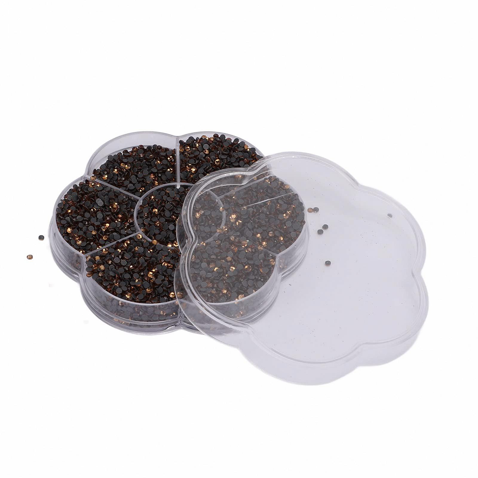 Стрази Круглі Скляні Декоративні S601-Crystal Yellow, фото №1