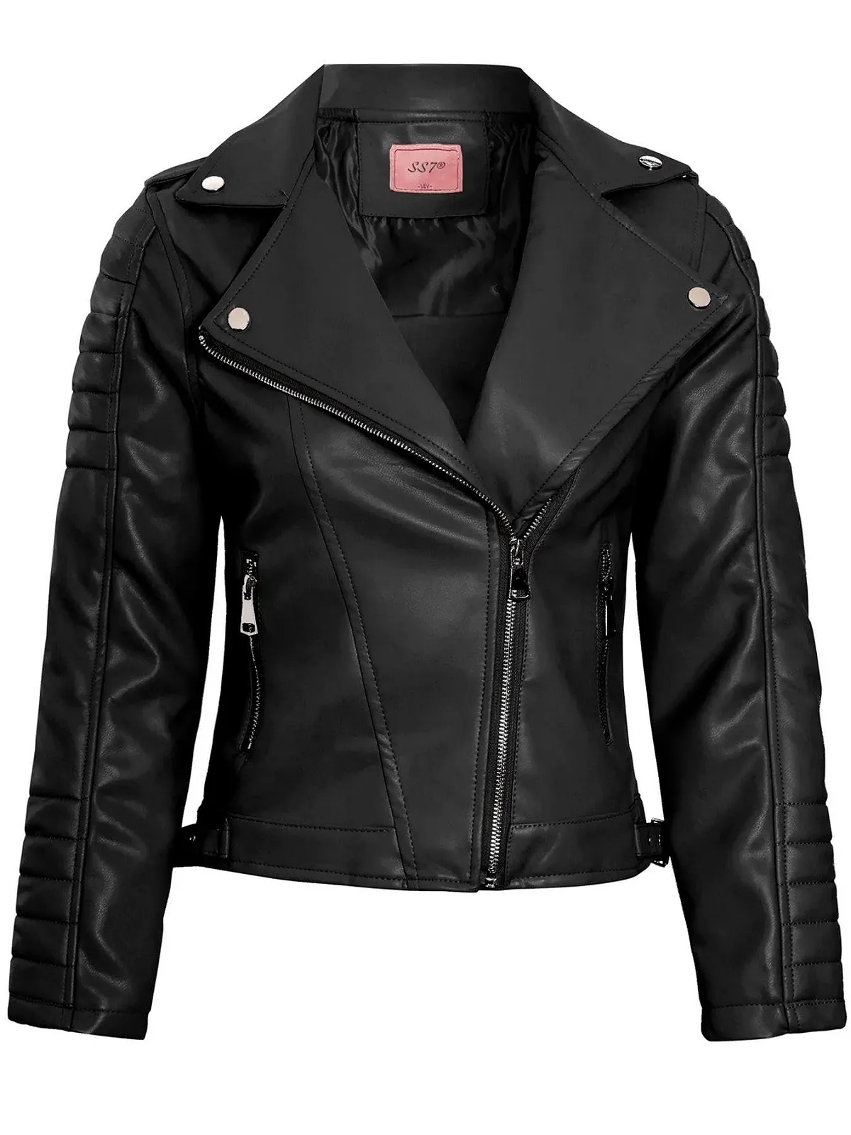 Куртка-косуха SS7 для дівчинки, штучна шкіра PU, фото №1