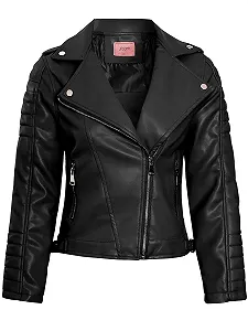 Куртка-косуха SS7 для девочки, искусственная кожа PU - Фото 1