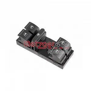 Перемикач склопідйомника METZGER 0916995 для SKODA, з боку водія, передній - Фото 1