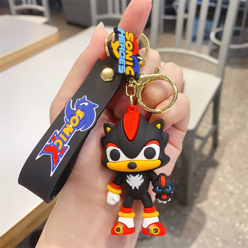 Брелок Супер Соник Шедоу Shadow Sonic игрушка на рюкзак, ключи 6 см, фото №4