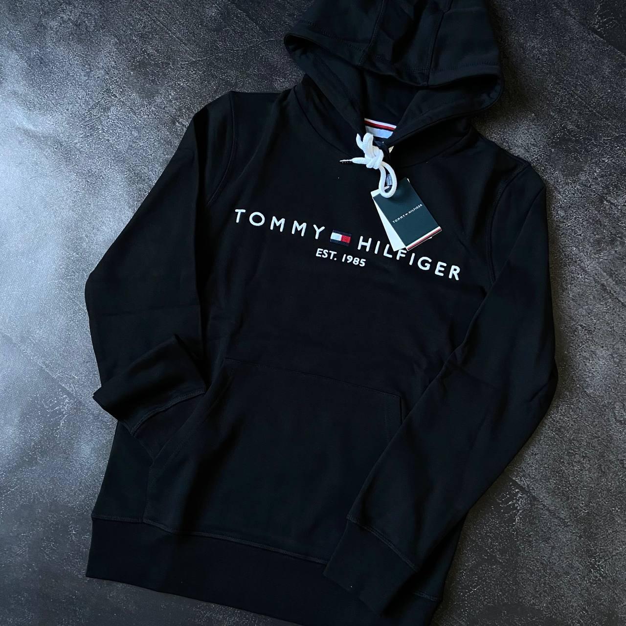 Мужское худи черное Tommy Hilfiger Lux кофта мужская с капюшоном томми хилфигер, фото №6 Мужское худи черное Tommy Hilfiger Lux кофта мужская с капюшоном томми хилфигер, фото №6