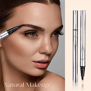 Карандаш для бровей Microblading Pack of 2 3D 2 Fork Tips Long-Lasting Waterproof (Темно-Коричневый) synthetic.ua - Фото 1