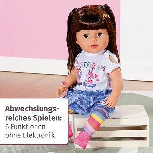 Лялька Zapf Creation BABY born 830352 Sister Brunett 43 см Doll з волоссям і 6 реалістичними функціями без батарейки з аксесуарами ціна на synthetic.ua - Фото 1 Лялька Zapf Creation BABY born 830352 Sister Brunett 43 см Doll з волоссям і 6 реалістичними функціями без батарейки з аксесуарами synthetic.ua - Фото 1