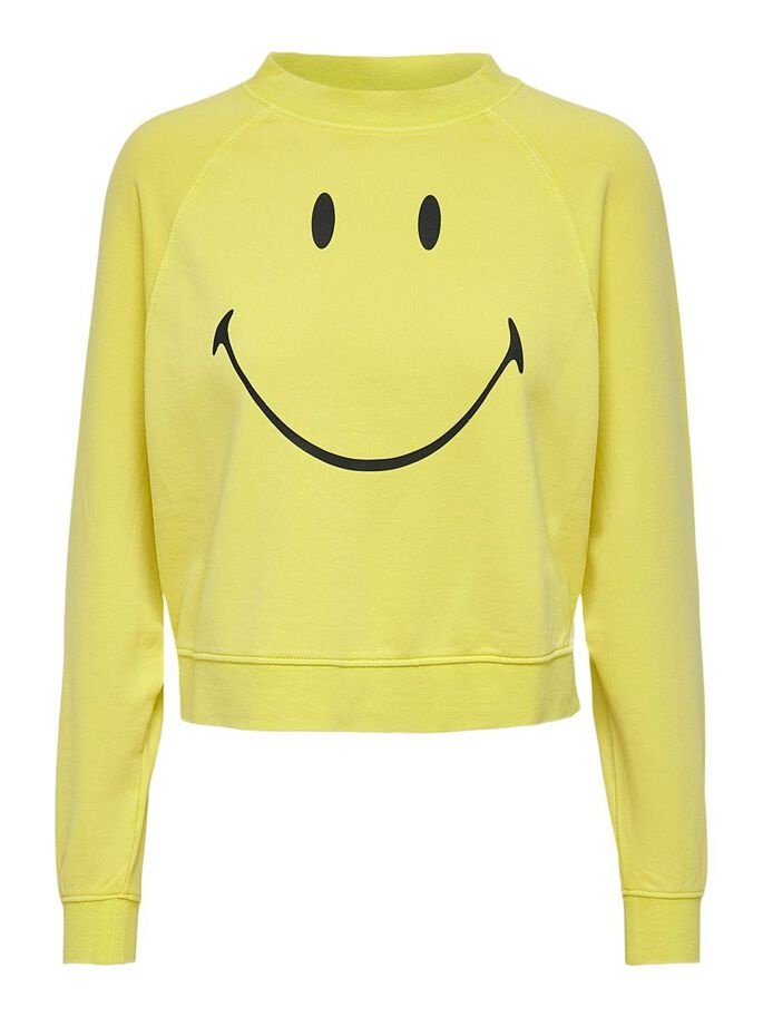 Світшот ONLSMILEY LIFE L/S SWT 15232823 Sunshine-SMILEY ONLY Жовтий M, фото №3