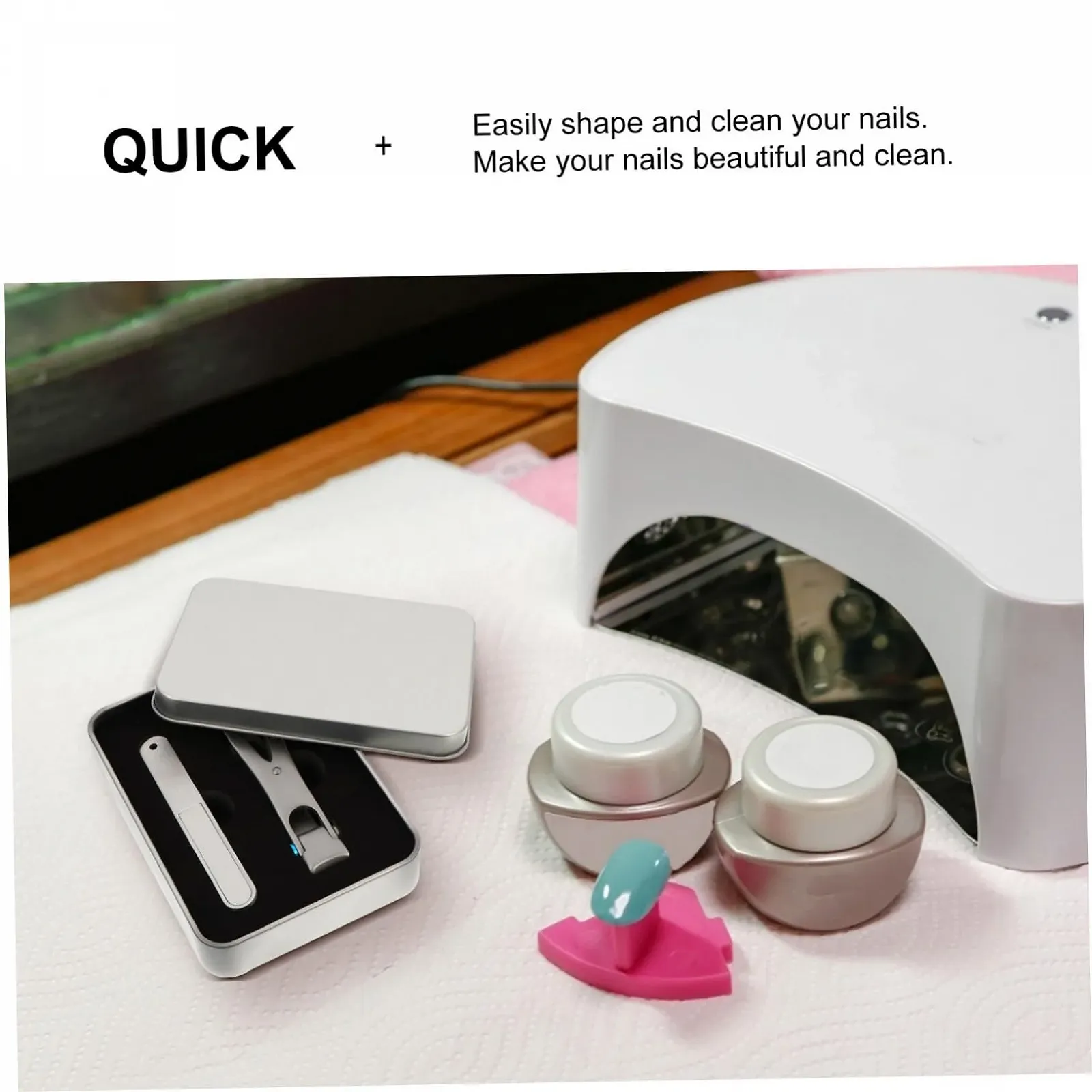 Набір інструментів для догляду за нігтями WRITWAA 2 шт.  Компактний і міцний, фото №2