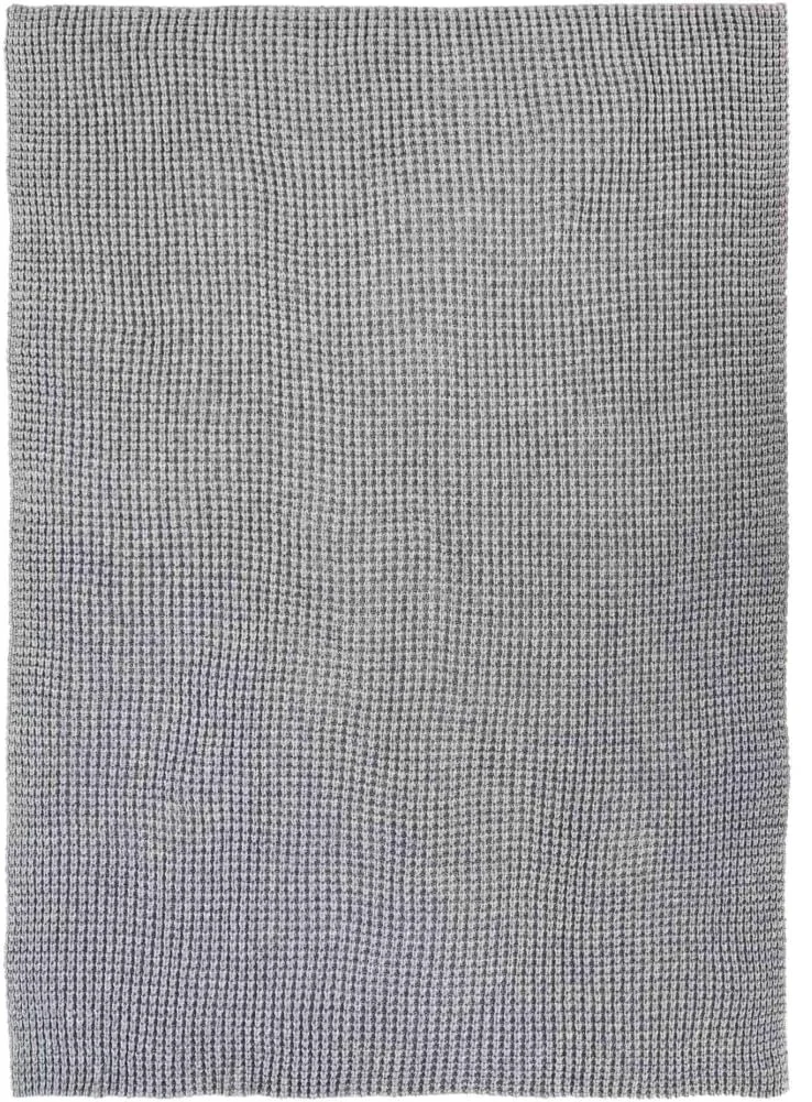 Плед Tommy Hilfiger Текстурований в'язаний картатий Сірий колір Розмір 130 x 170 см, фото №1