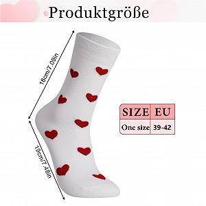 Теннисные носки 3 пары Женские носки для тенниса Сердце Смешные носки Хлопковые теннисные носки Женские смешные подарки для лучшего друга Любимого человека Партнера День Святого Валентина Годовщина synthetic.ua - Фото 1