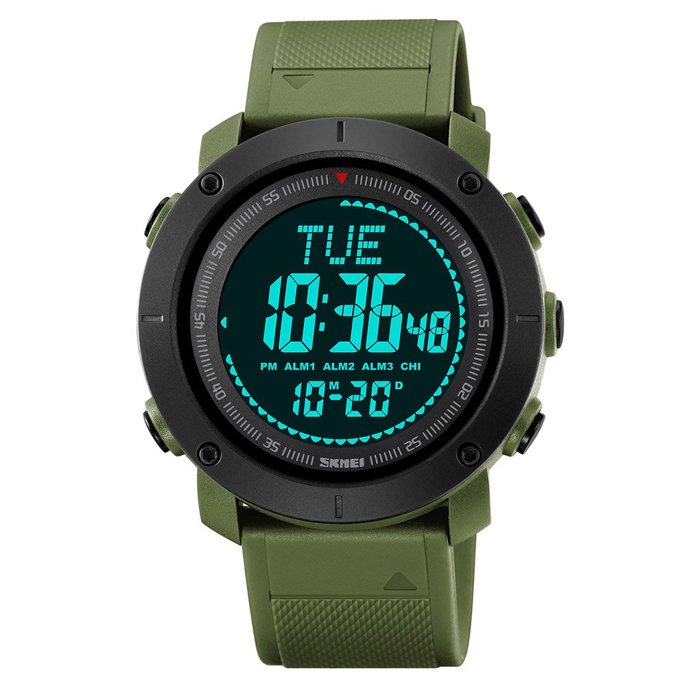 Годинник Skmei 2095AG Army Green Compass, фото №2
