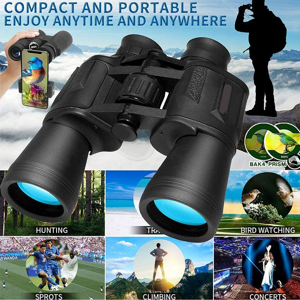 Телескоп ADITAM Fernglas 20x50 HD Daily Водонепроницаемый Противоскользящий Дизайн BAK4 Prism FMC Линза, фото №5